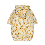 Popcorn Print Dog Zip Up Hoodie
