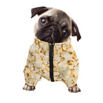 Popcorn Print Dog Zip Up Jacket