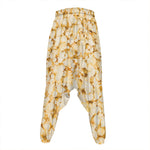 Popcorn Print Hammer Pants