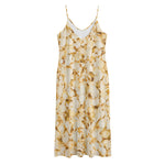 Popcorn Print Jersey Midi Cami Dress