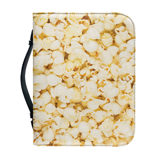 Popcorn Print Leather Bible Cover