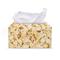 Popcorn Print Leather Tissue Box Cover