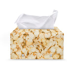 Popcorn Print Leather Tissue Box Cover