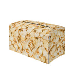 Popcorn Print Leather Tissue Box Cover