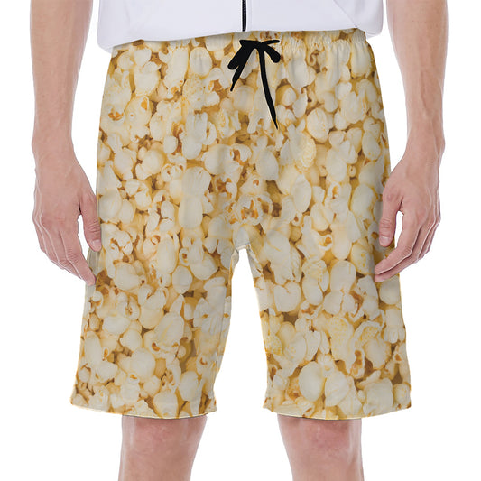 Popcorn Print Men's Beach Shorts