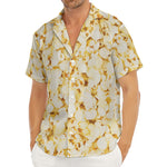 Popcorn Print Men's Deep V-Neck Shirt