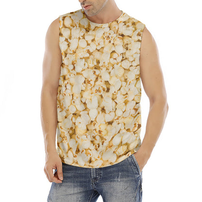 Popcorn Print Men's Fitness Tank Top