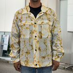 Popcorn Print Men's Shirt Jacket