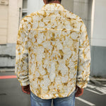 Popcorn Print Men's Shirt Jacket