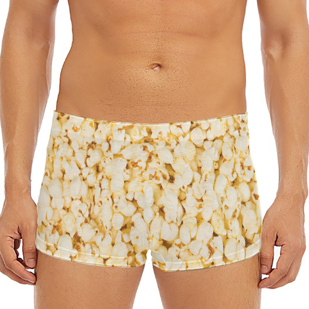 Popcorn Print Men's Short Boxer Briefs