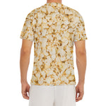 Popcorn Print Men's Short Sleeve Rash Guard