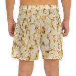 Popcorn Print Men's Split Running Shorts