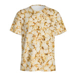 Popcorn Print Men's Sports T-Shirt