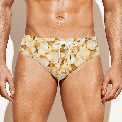 Popcorn Print Men's Swim Briefs