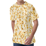 Popcorn Print Men's Velvet T-Shirt