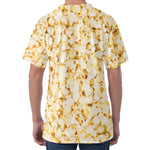Popcorn Print Men's Velvet T-Shirt