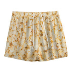Popcorn Print Mesh Shorts