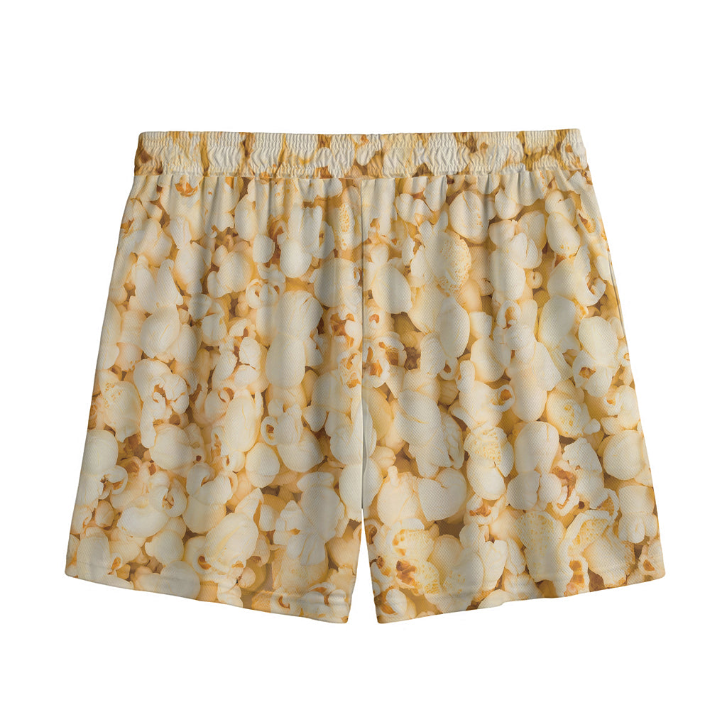 Popcorn Print Mesh Shorts