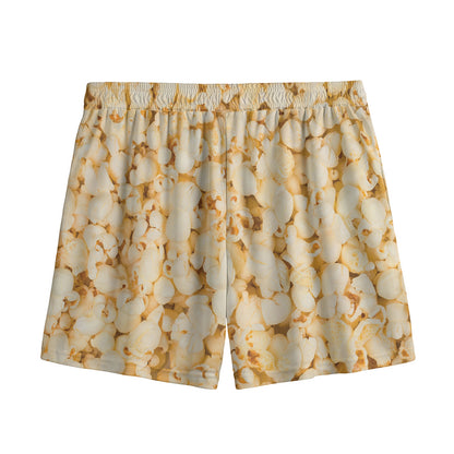 Popcorn Print Mesh Shorts