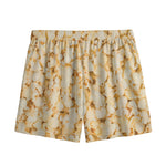 Popcorn Print Mesh Shorts