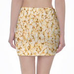Popcorn Print Pencil Mini Skirt