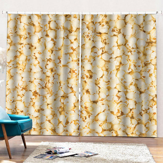Popcorn Print Pencil Pleat Curtains