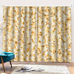 Popcorn Print Pencil Pleat Curtains