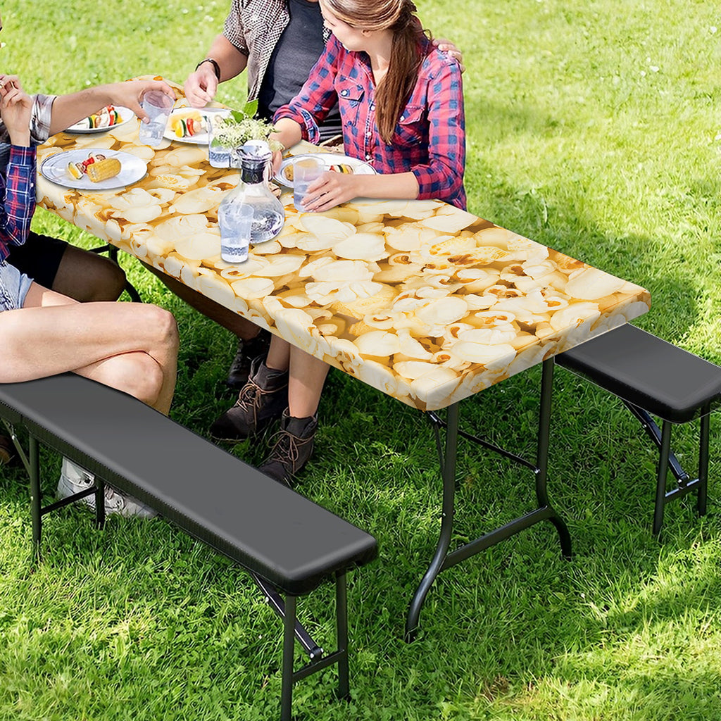 Popcorn Print Picnic Table Cover