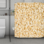 Popcorn Print Polyester Shower Curtain