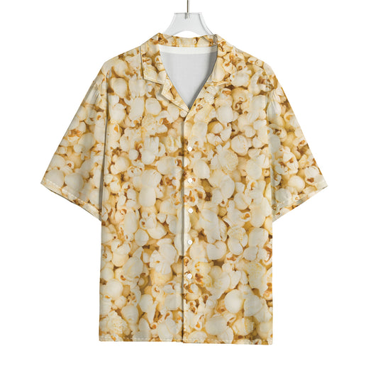 Popcorn Print Rayon Hawaiian Shirt