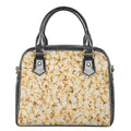 Popcorn Print Shoulder Handbag