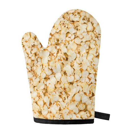 Popcorn Print Single Oven Mitt