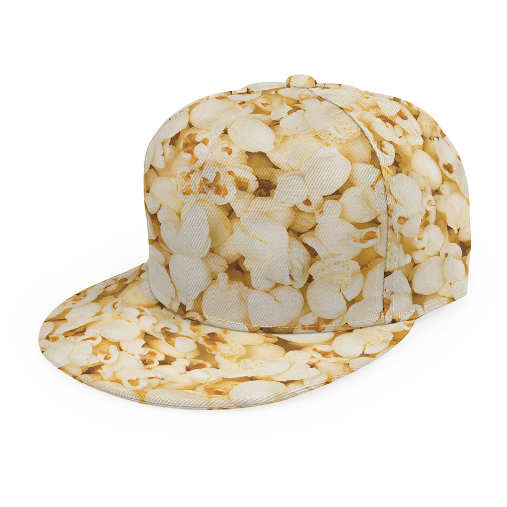 Popcorn Print Snapback Cap