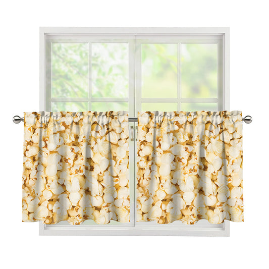 Popcorn Print Tier Curtains