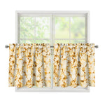 Popcorn Print Tier Curtains