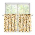 Popcorn Print Tier Curtains