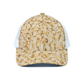 Popcorn Print White Mesh Trucker Hat