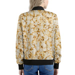 Popcorn Print Women's Bomber Jacket