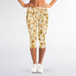 Popcorn Print Women's Capri Leggings