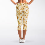 Popcorn Print Women's Capri Leggings