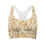 Popcorn Print Women's Sports Bra