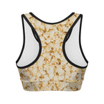 Popcorn Print Women's Sports Bra