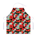 Poppy And Chamomile Pattern Print Adjustable Apron