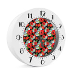 Poppy And Chamomile Pattern Print Alarm Clock