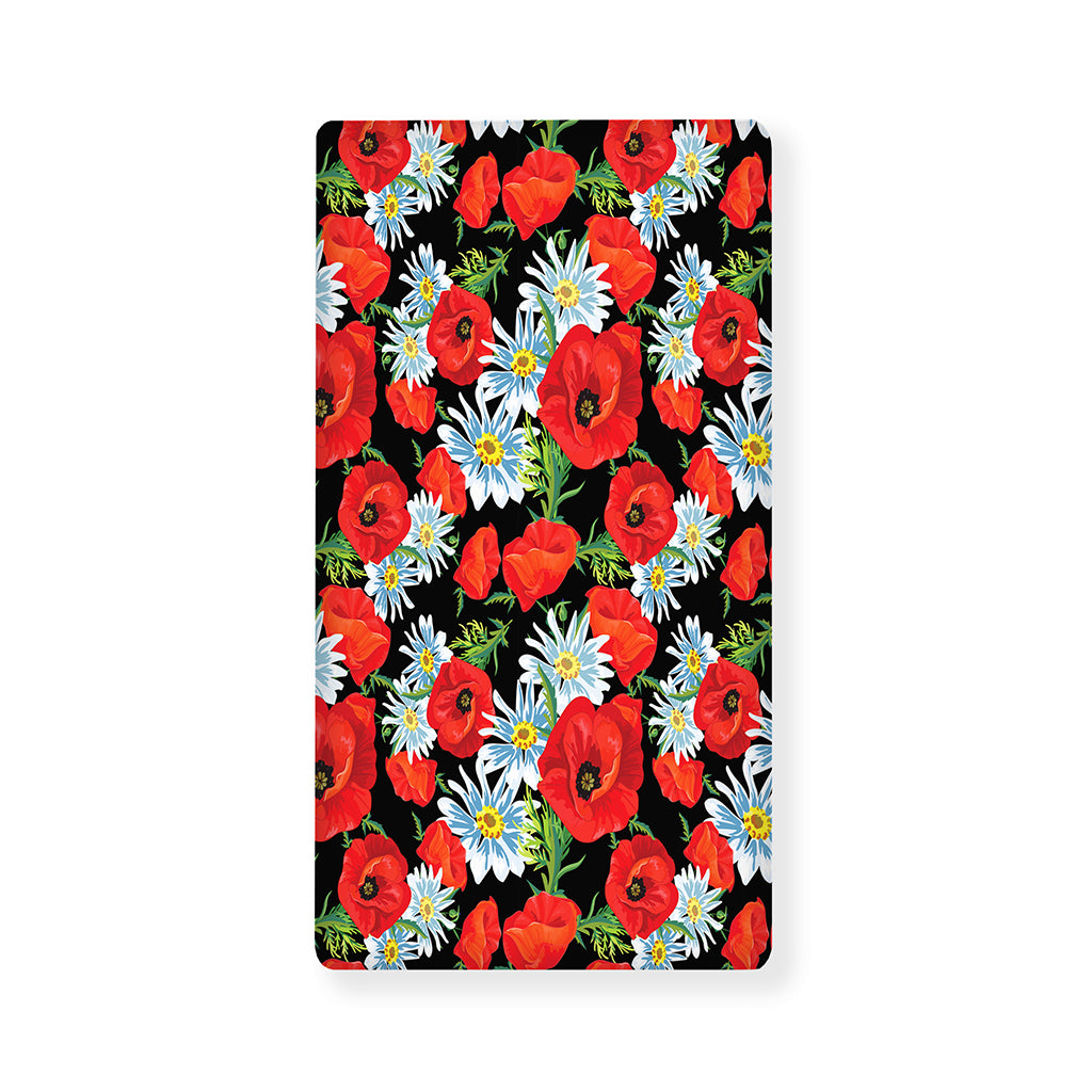 Poppy And Chamomile Pattern Print Baby Crib Sheet