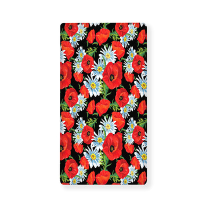 Poppy And Chamomile Pattern Print Baby Crib Sheet