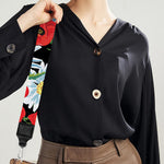 Poppy And Chamomile Pattern Print Bag Strap