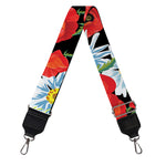 Poppy And Chamomile Pattern Print Bag Strap