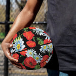 Poppy And Chamomile Pattern Print Basketball
