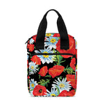 Poppy And Chamomile Pattern Print Bible Tote Bag